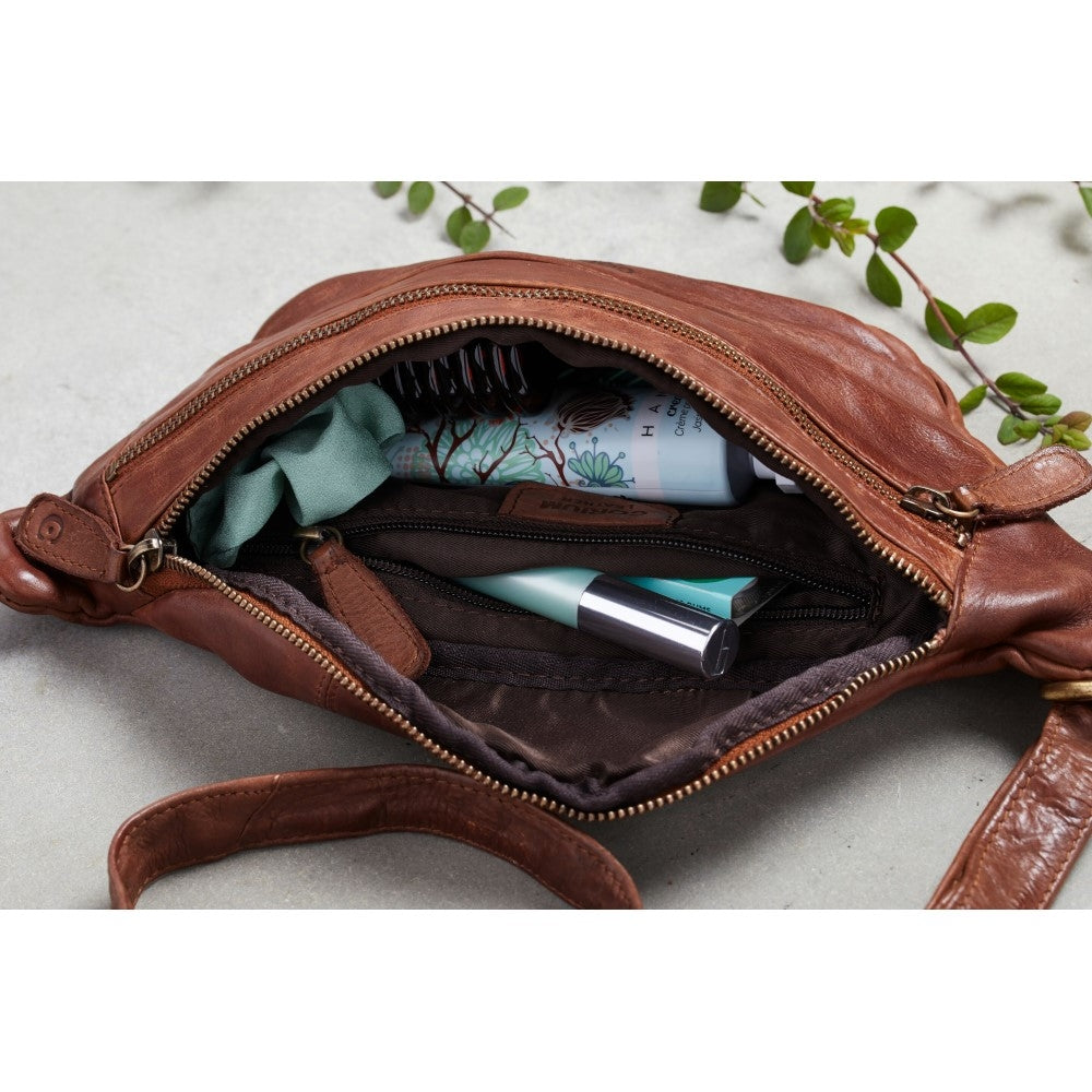 Corium - Washed Bumbag cognac