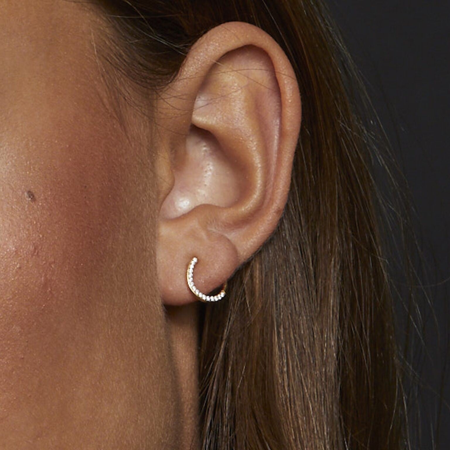 Alura - Forgyldt Grace ørestikker