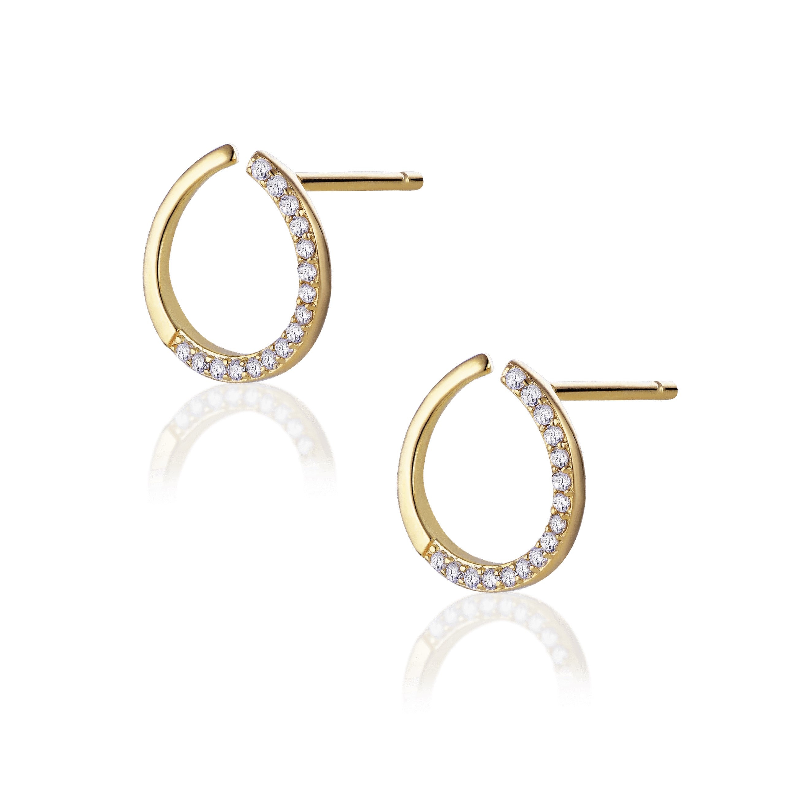 Alura - Forgyldt Grace ørestikker