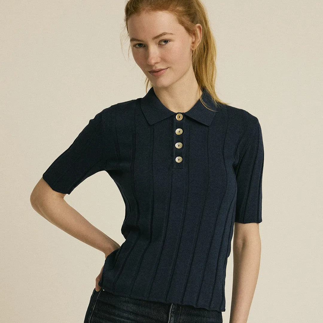 Gorridsen Design - Victoria Øko. bomulds bluse indigo