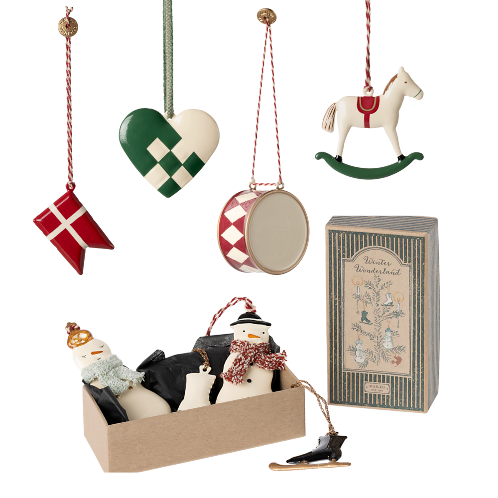 Maileg 2025 - Sampak ophæng Rød/grøn/creme