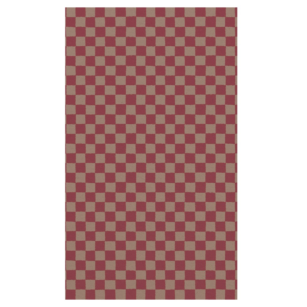 Maileg - Powder red ternet Gavepapir 10 meter