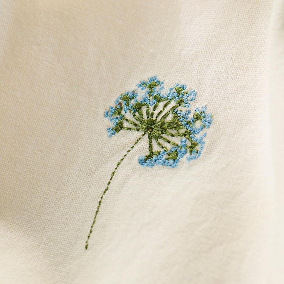 Ib Laursen - Stofserviet med broderi 40x40 cm