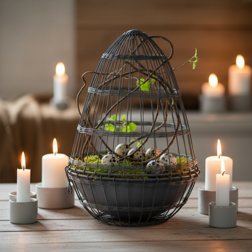 Affari tråd-æg Påskedekoration