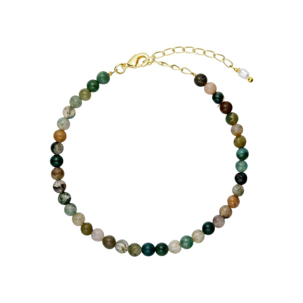 Tim & simonsen - Armbånd moss agat