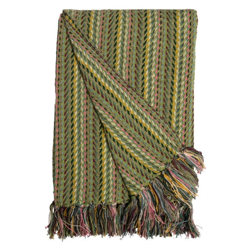 Au Maison grøn multi farvet strik plaid