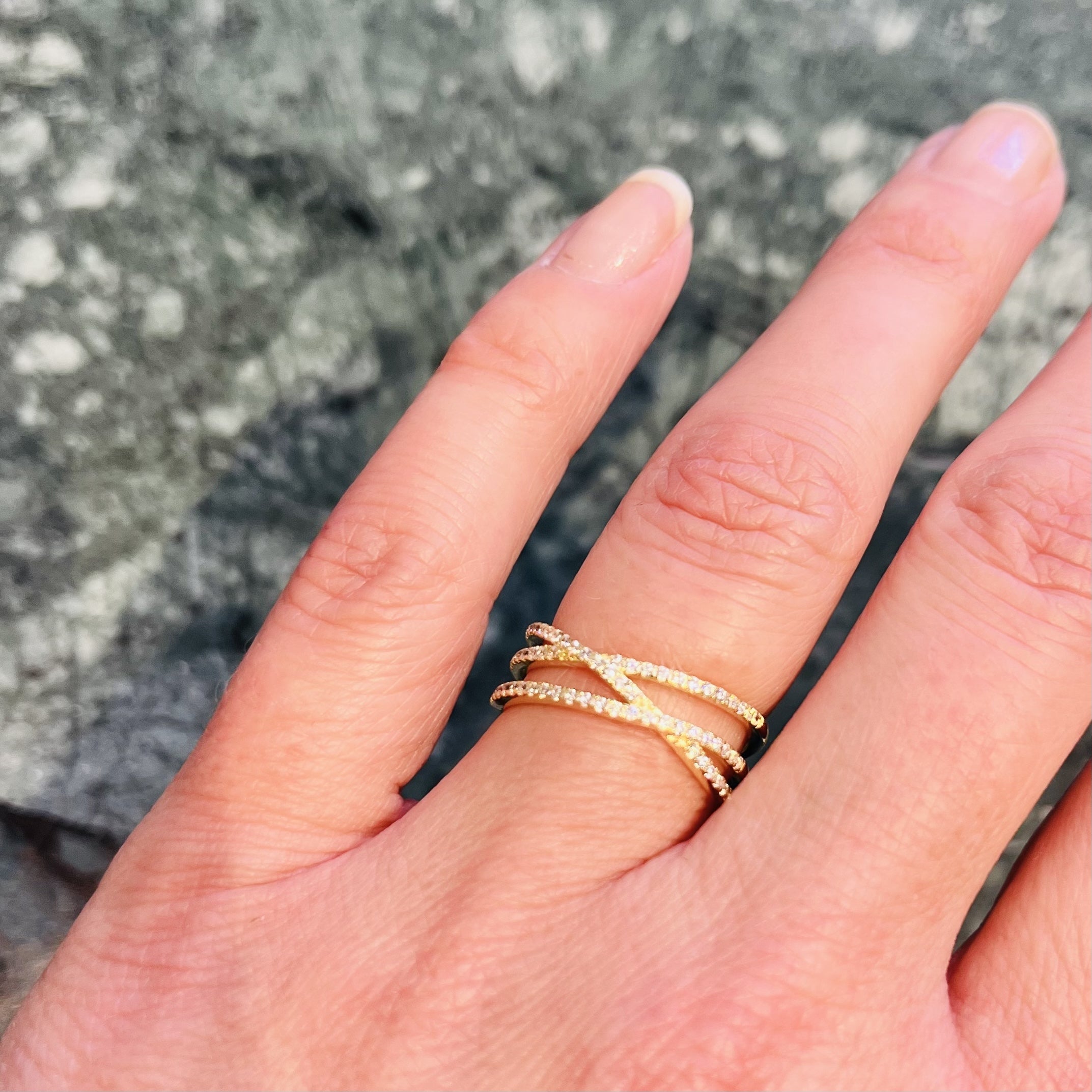 Aqua Dulce Forgyldt Daimi ring