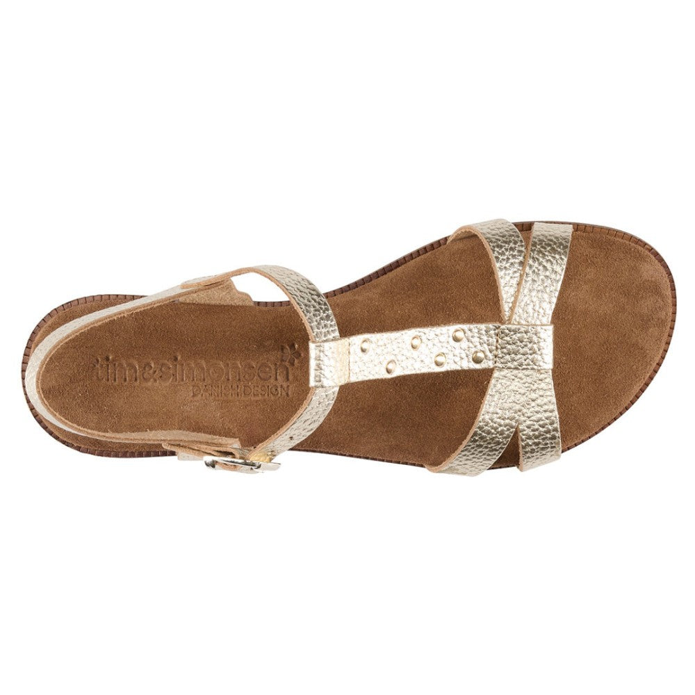 Tim & Simonsen - Guld Christabel nature sandal