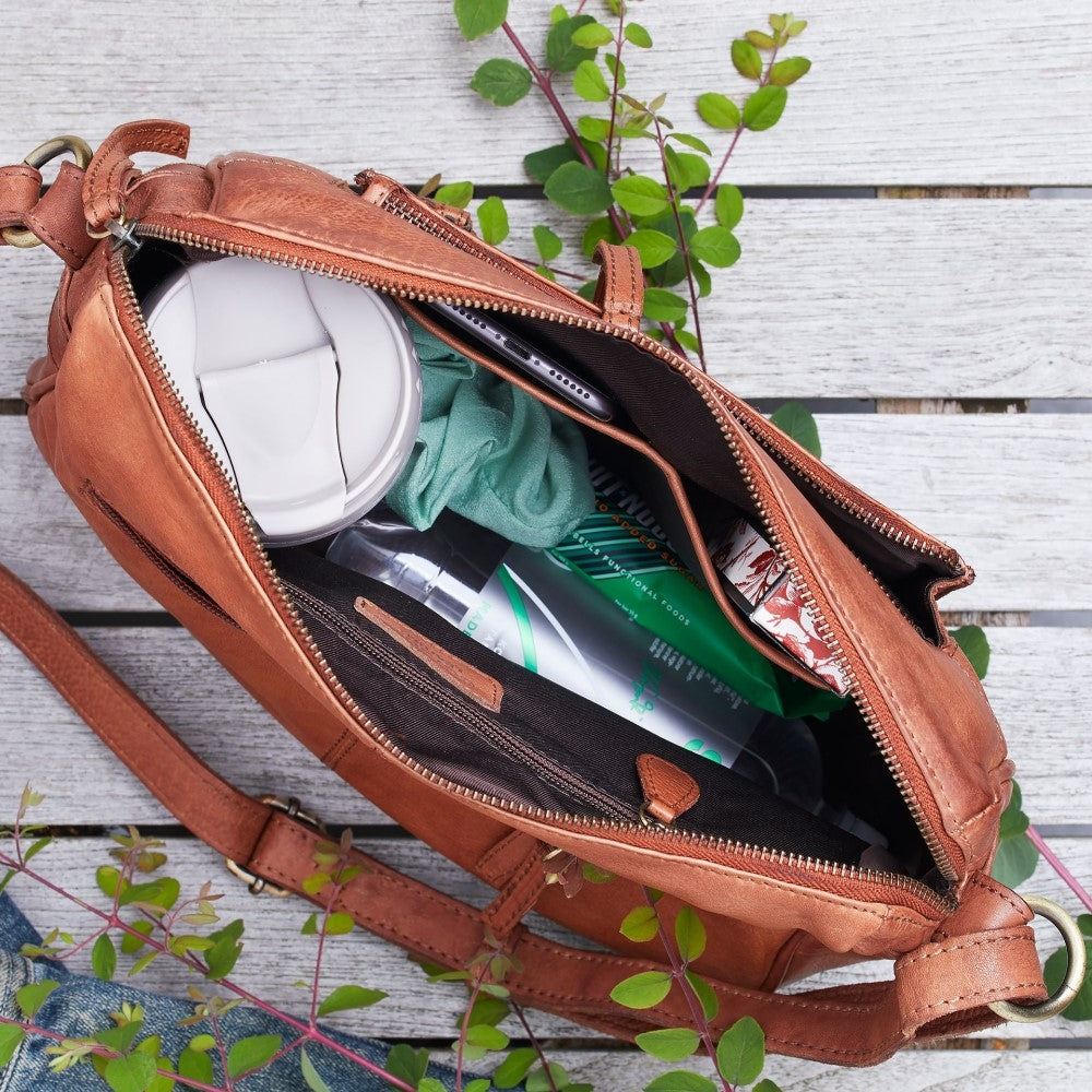 Corium - Cognac crossbody taske