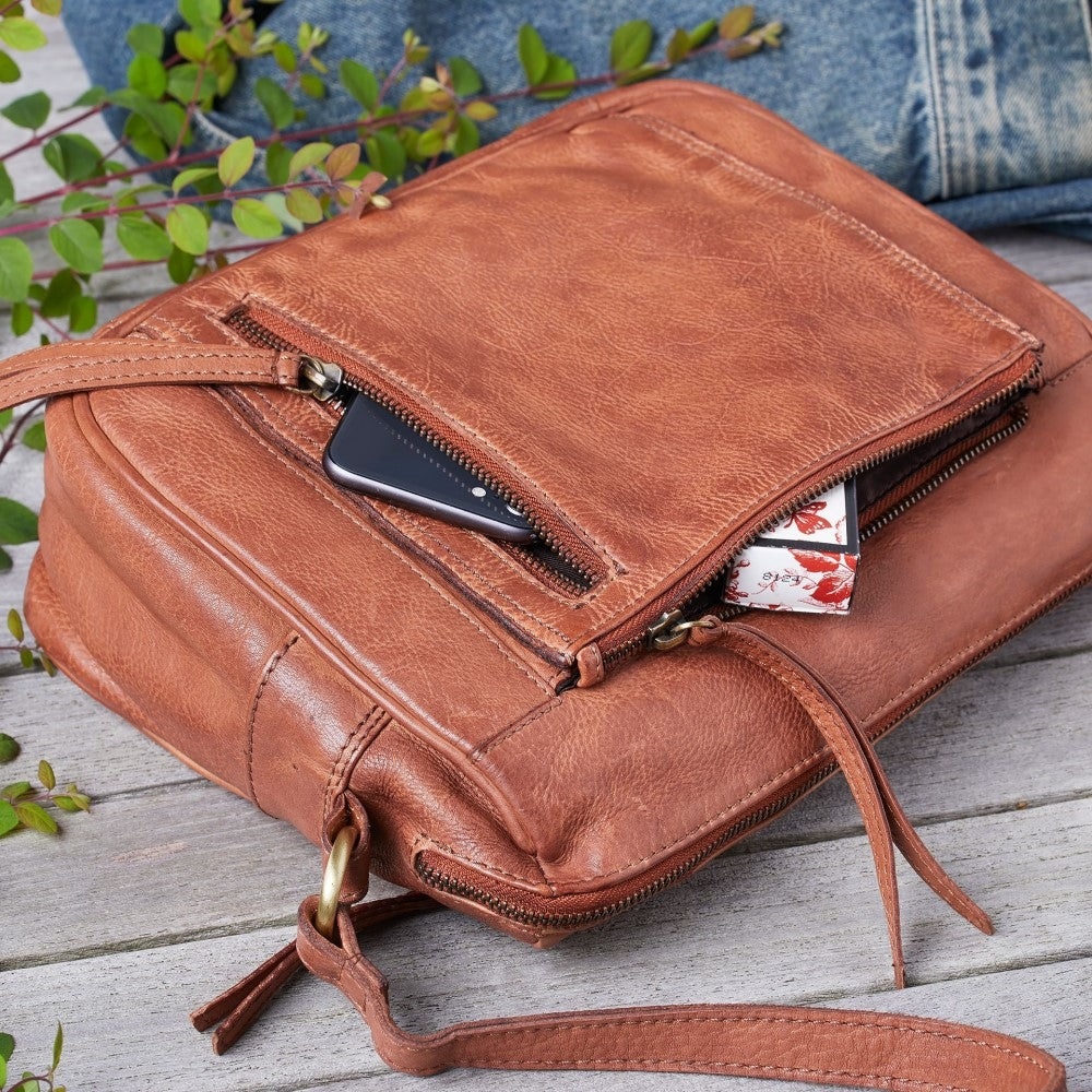 Corium - Cognac crossbody taske