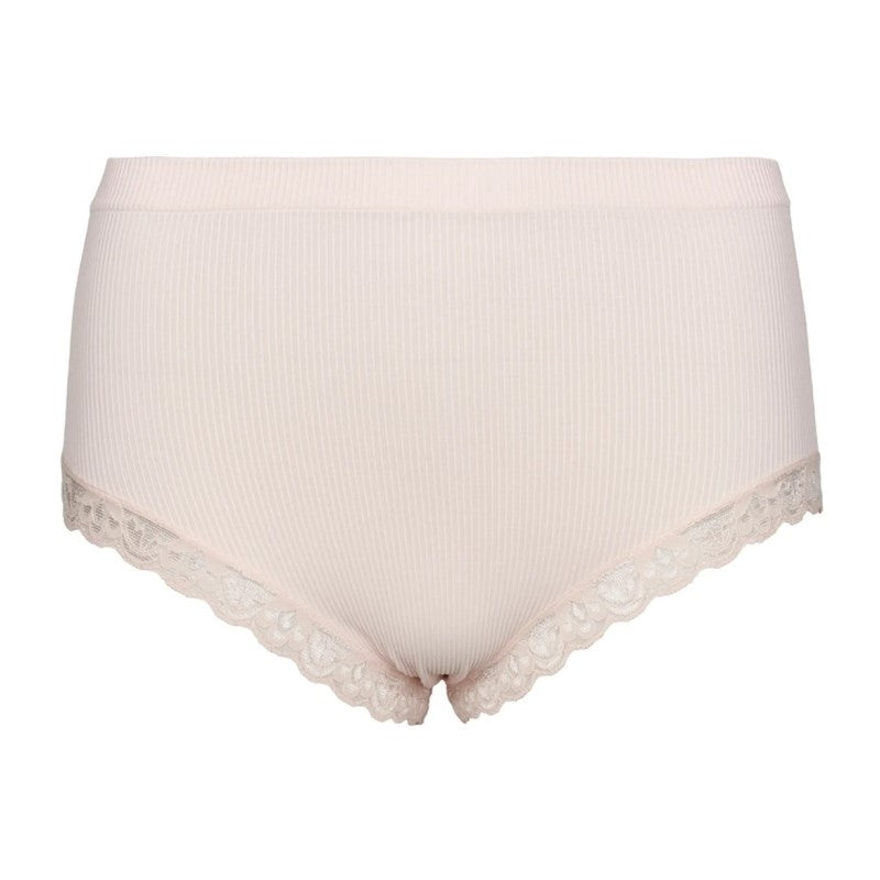 Feline rib midi trusse m/ blonde - Cipria
