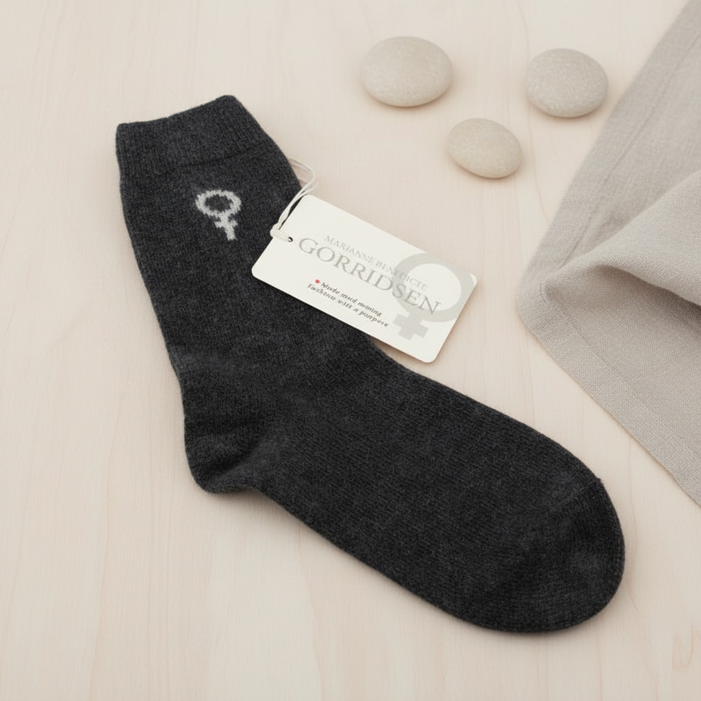 Gorridsen Design Magnolia Uld strømper Antracit - pindhus