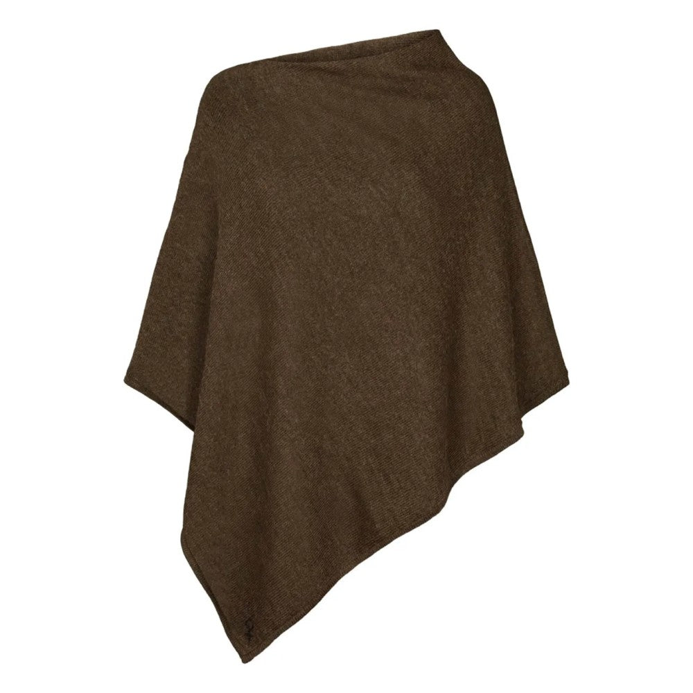 Eksklusiv Gorridsen Poncho i Mocca brun
