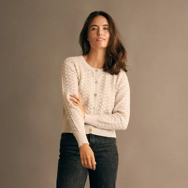 Gorridsen Design - Eva Ivory Cardigan