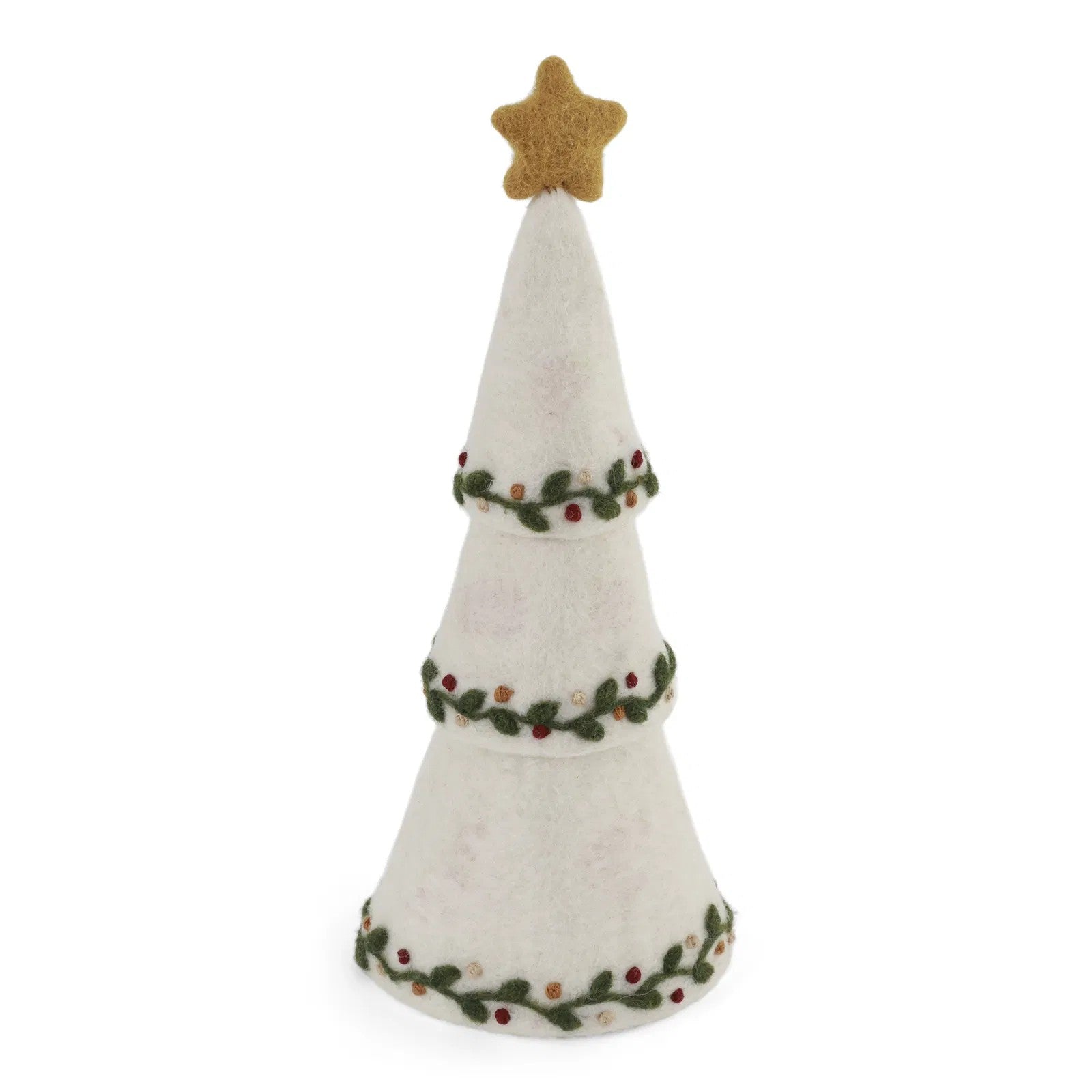 Gry & Sif - Creme juletræ m/ broderi
