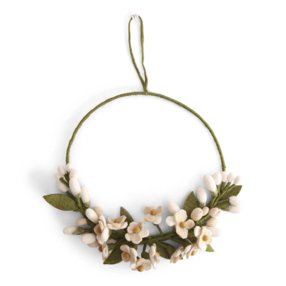 Gry & Sif - Hvid blåregn krans 27cm