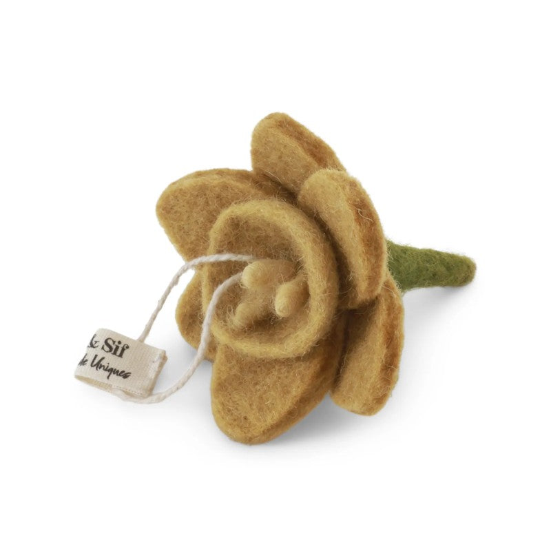 Gry & Sif - Filt påskelilje ophæng 6cm