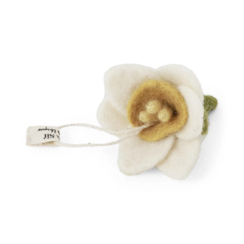 Gry & Sif - Filt påskelilje ophæng 6cm