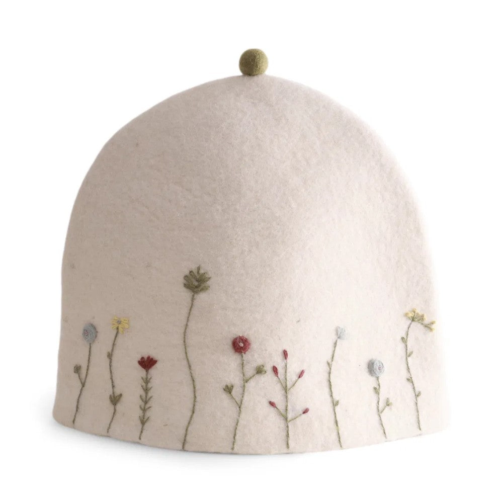 Gry & Sif - Tehætte i filt med broderi