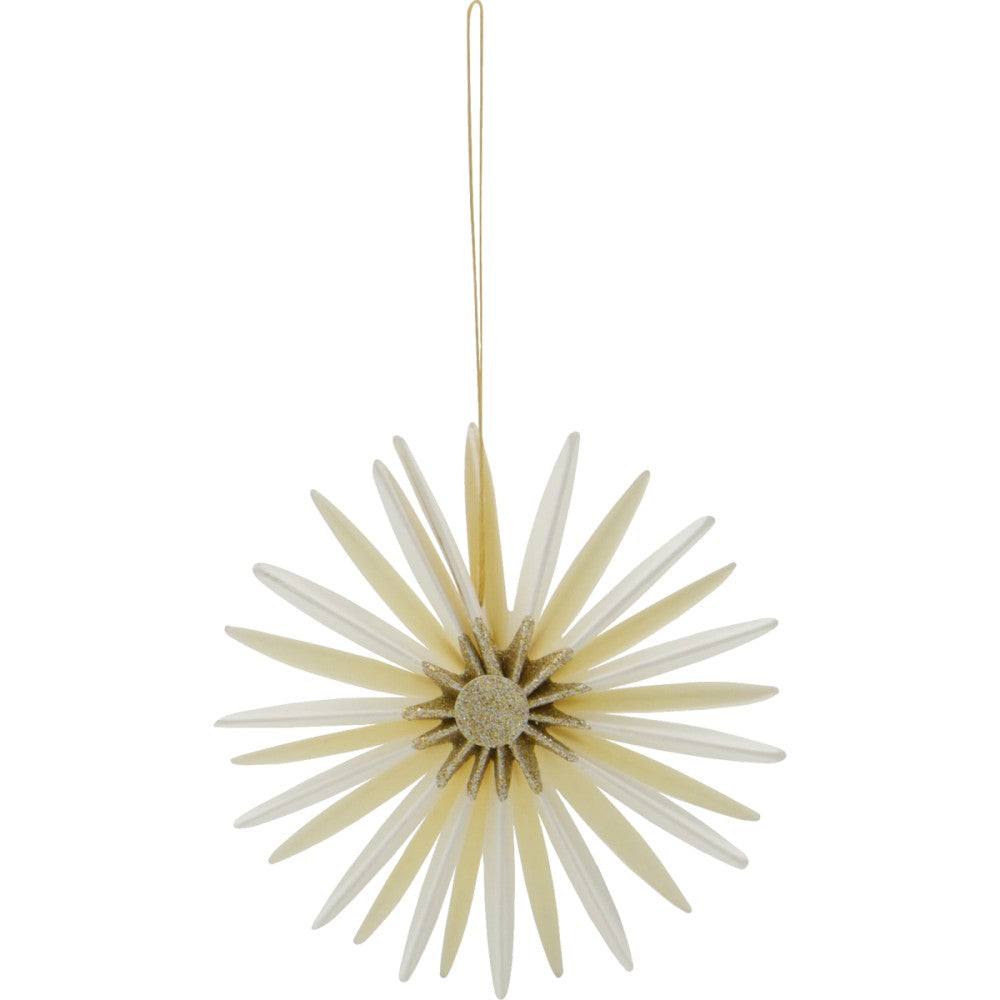 House Doctor - 6 stk Stari julepynt creme/guld