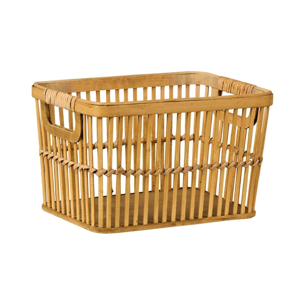 Ib Laursen - Bambus flet kurv m/ håndtag