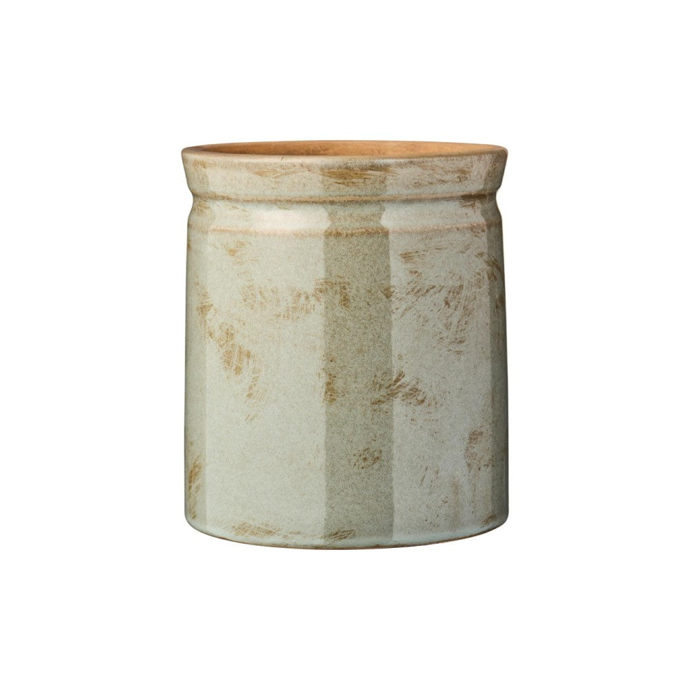 Ib Laursen - Grå glaseret krukke H17cm