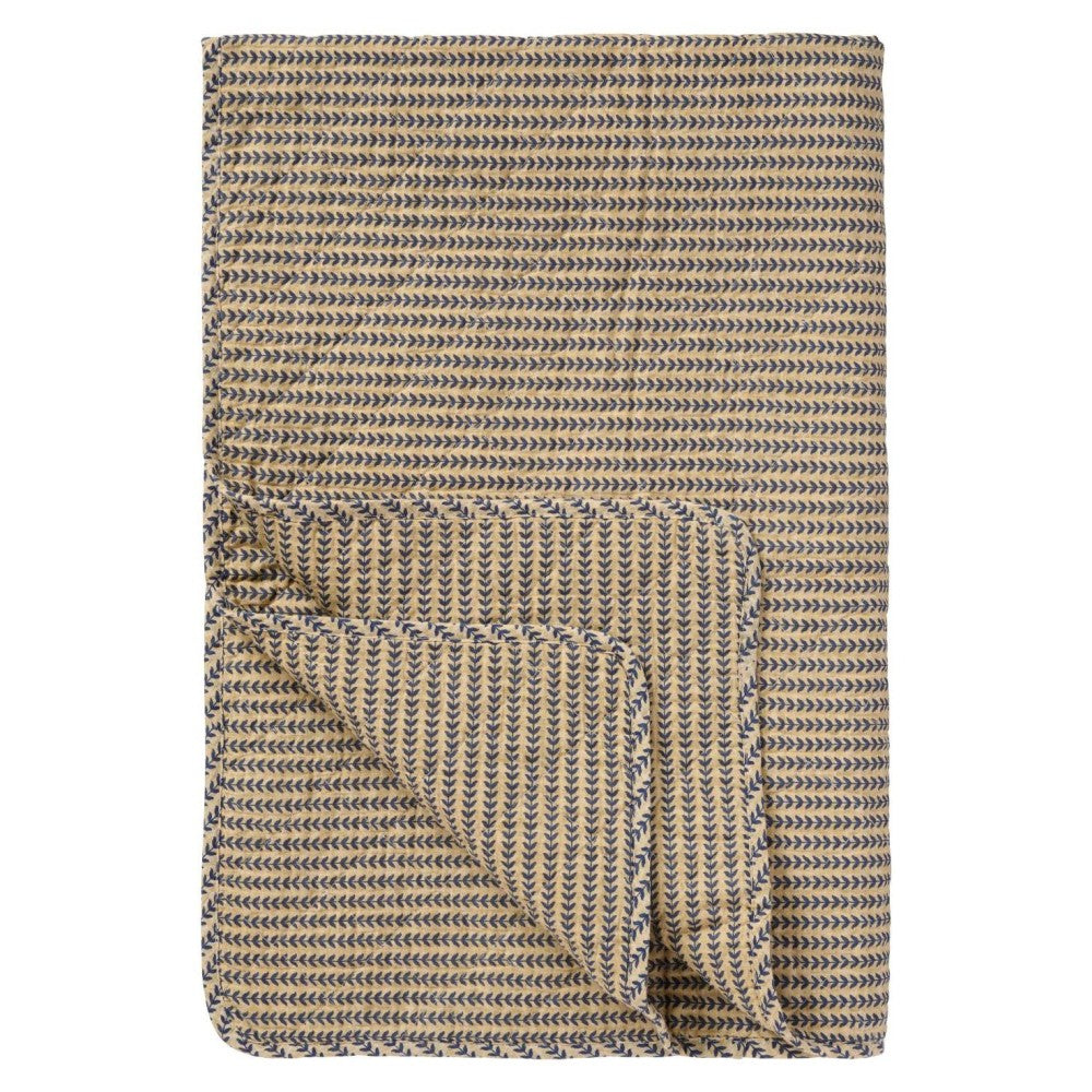 Ib Laursen - Quilt m/ mørkeblå stængler