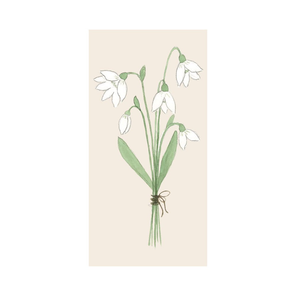 Ib Laursen - Servietter m/ vintergæk buket