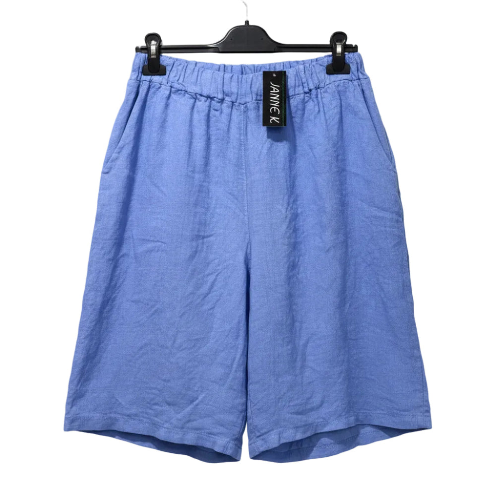 Janne K sommer hør shorts i klar blå