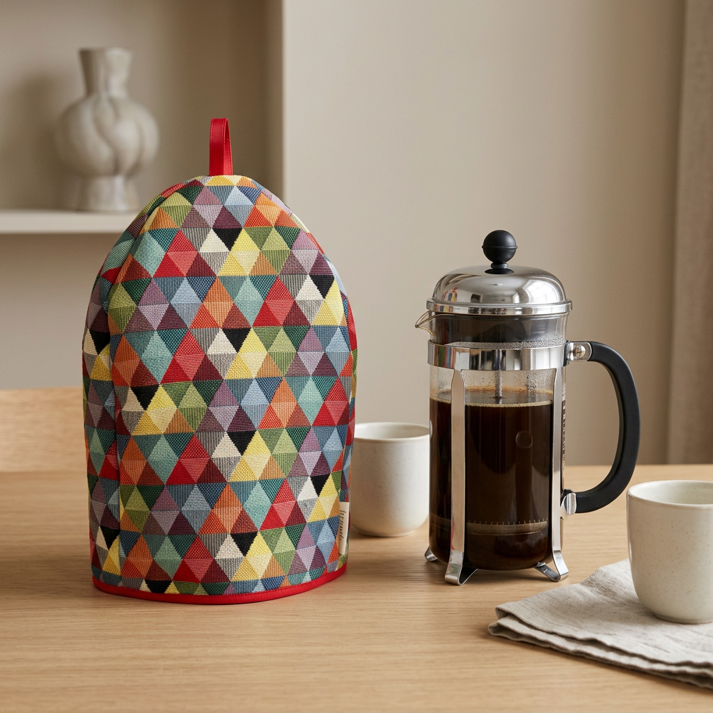Hennebo Harlekin ternet Kaffehætte og stempelkande 