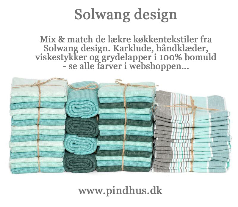 Solwang Øko karklude 3 stk. - Petrol mix