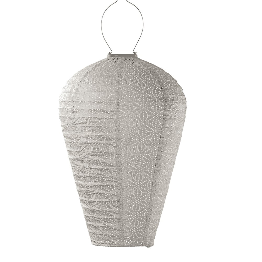 Lumiz solcelle lanterne - Balloon XL Sashiko light taupe