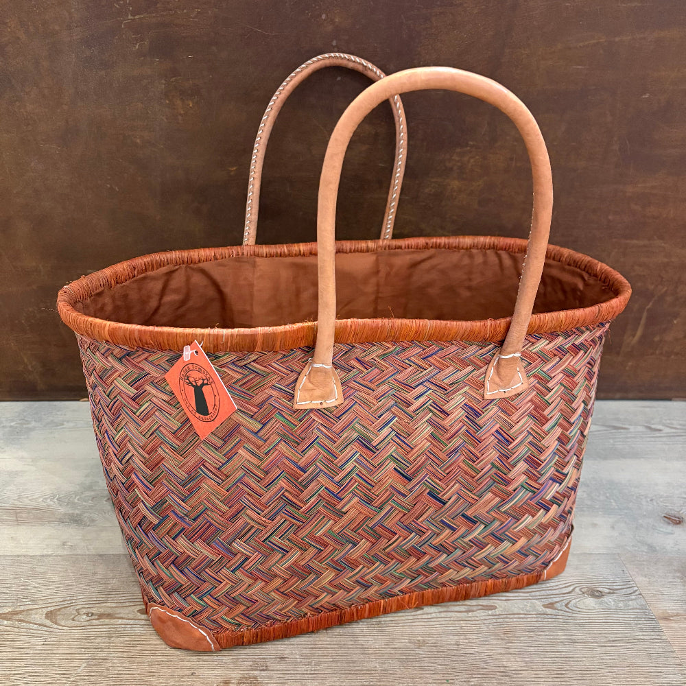 Madam Græskar - Multi mix Sivtaske m/ læder & foer