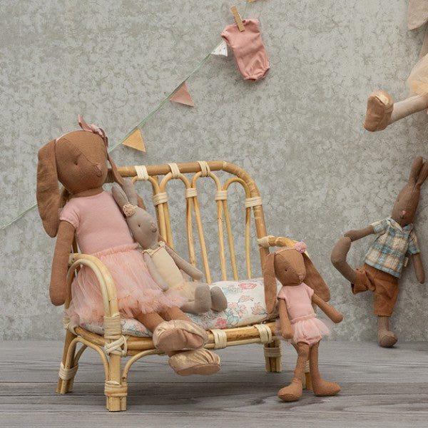 Maileg - Rattan sofa m/ hynde