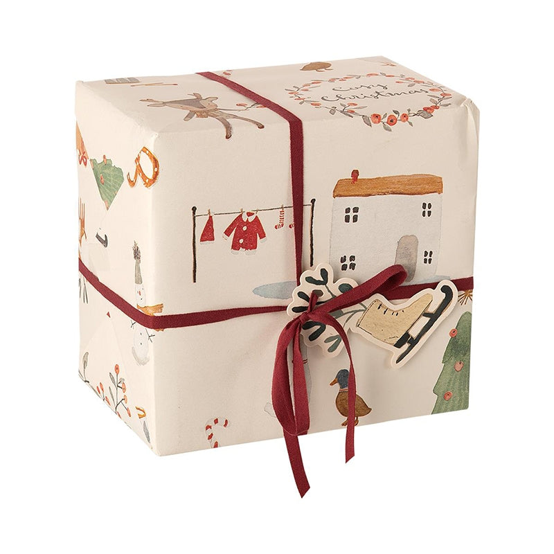 Maileg - Gavepapir creme Cosy Christmas