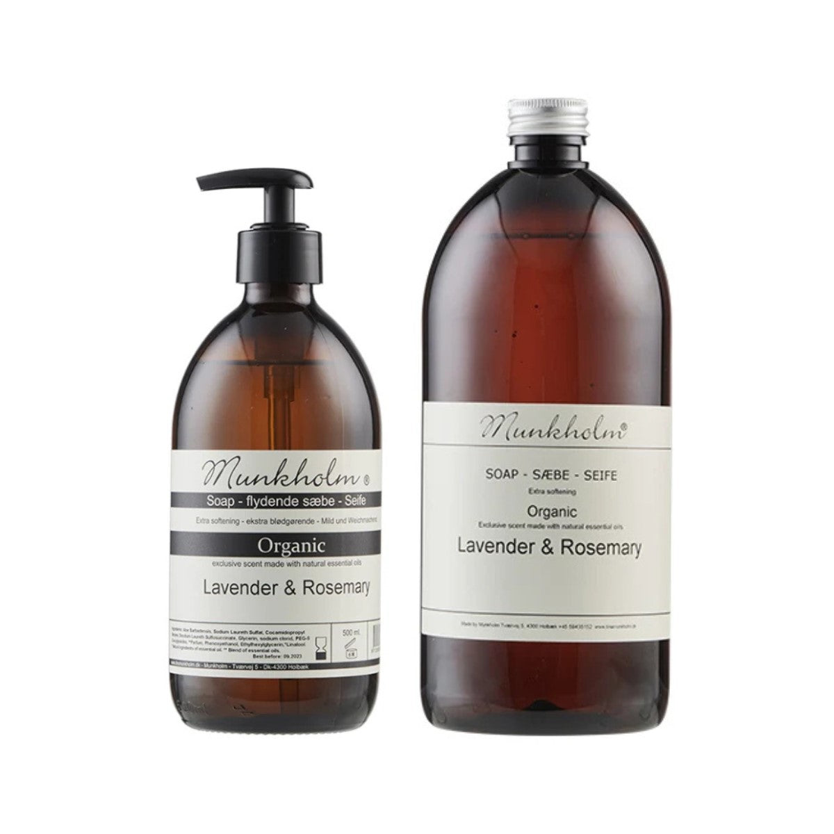Munkholm sampak - Øko. håndsæbe Lavendel & Rosmarin