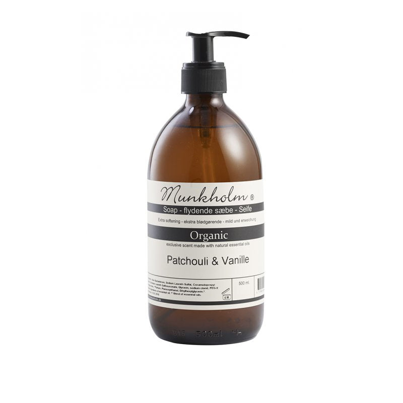 Munkholm øko håndsæbe - Patchouli & vanille 500ml