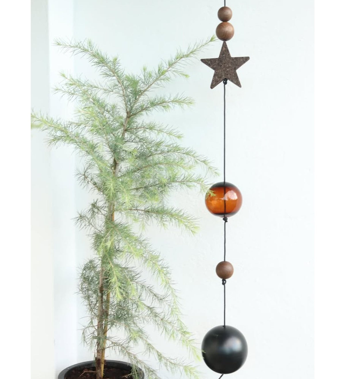 Nordic by hand - Brun glaskugle