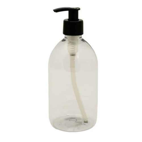 Plastik flaske m/pumpe klar 1 liter