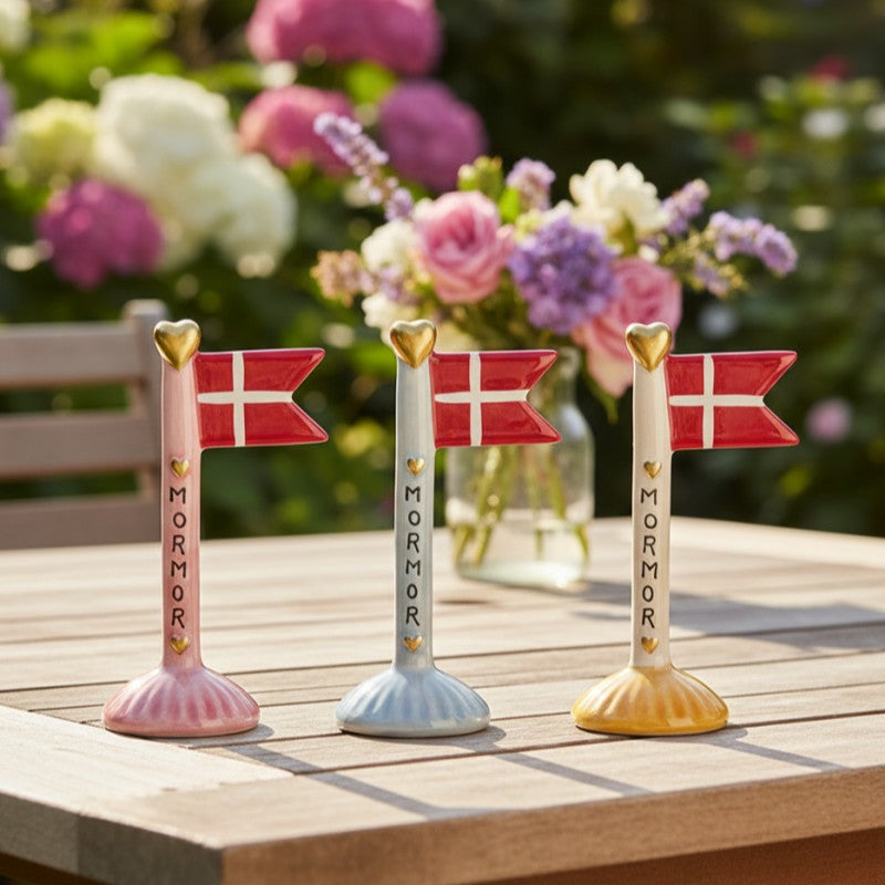 Speedtsberg - MORMOR Keramik flag H14cm