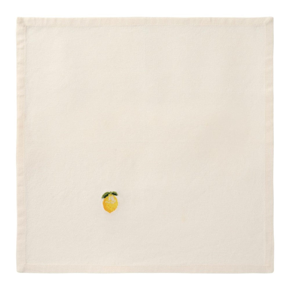 Ib Laursen - Stofserviet med broderi 40x40 cm