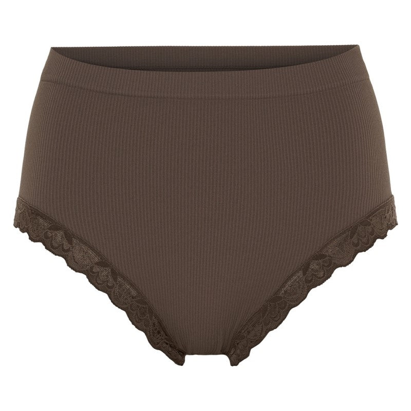 Feline rib midi trusse m/ blonde - Noce