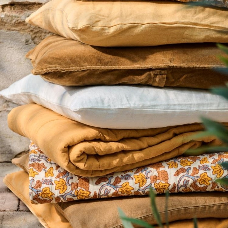 Ib Laursen - Gult Vintage Quilt tæppe