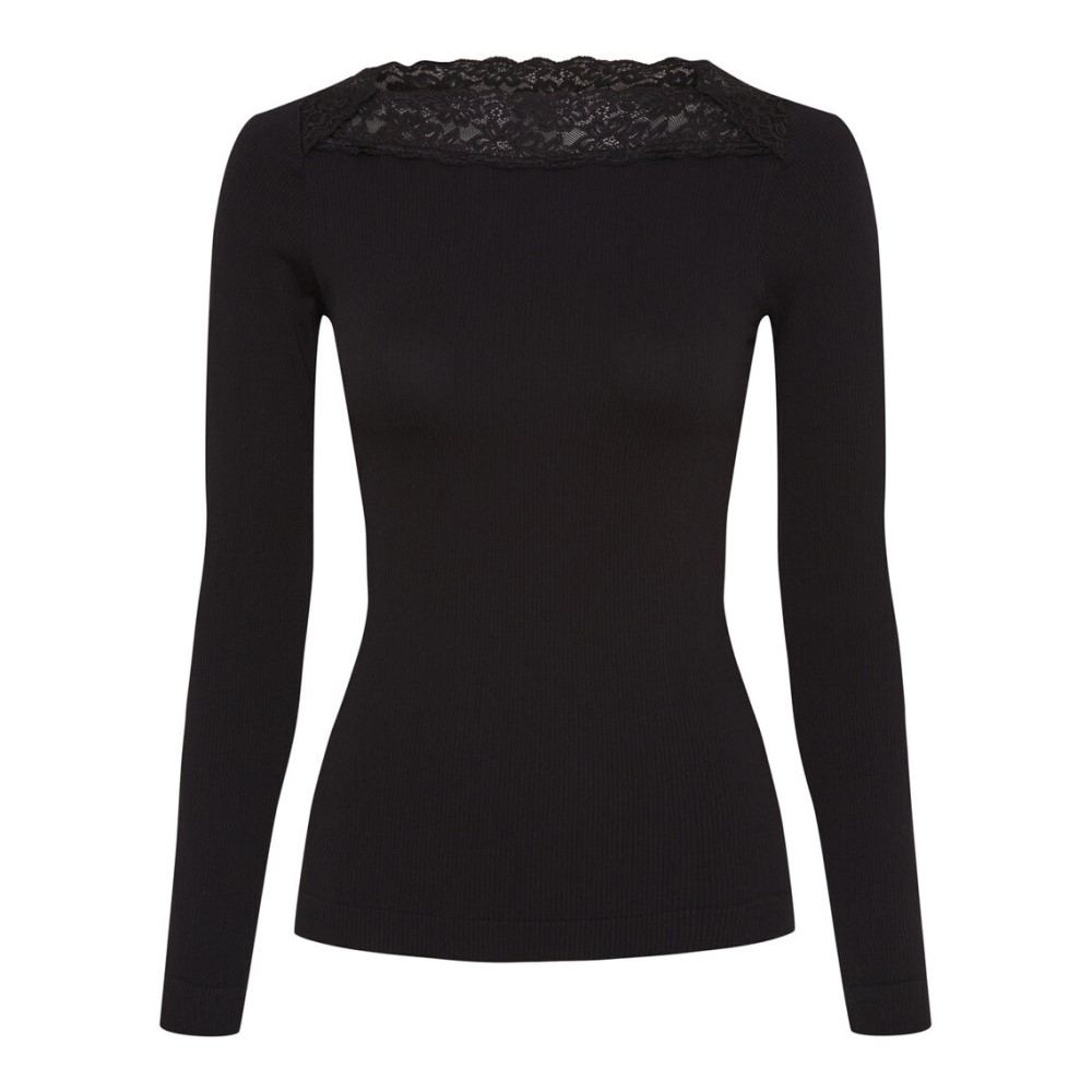 Tim & Simonsen Anita Rib Bluse Sort