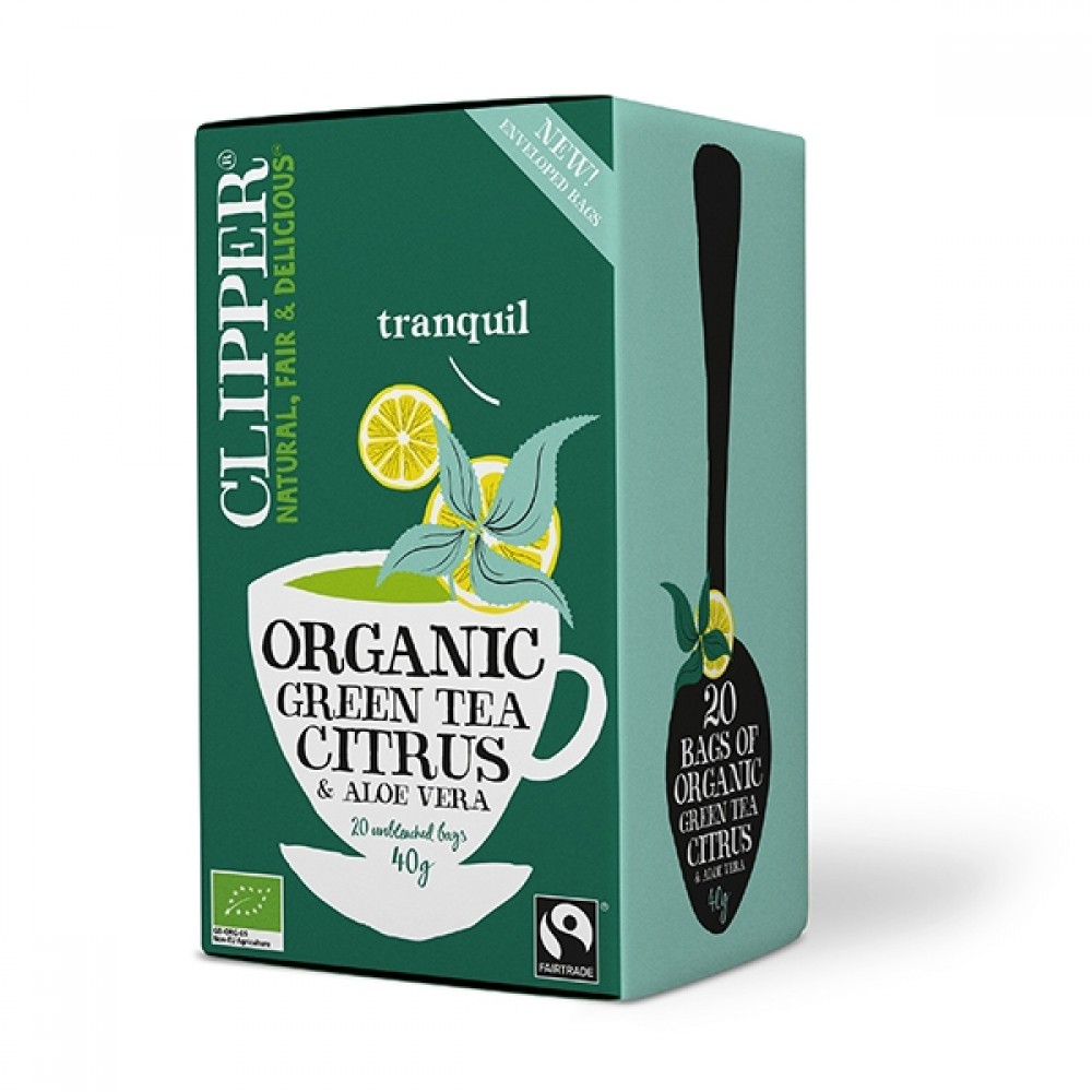 Clipper te - Grøn te m/ aloe vera & citrus
