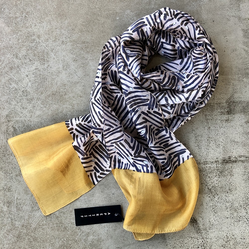 Aperitif silke tørklæde - Marquis gul