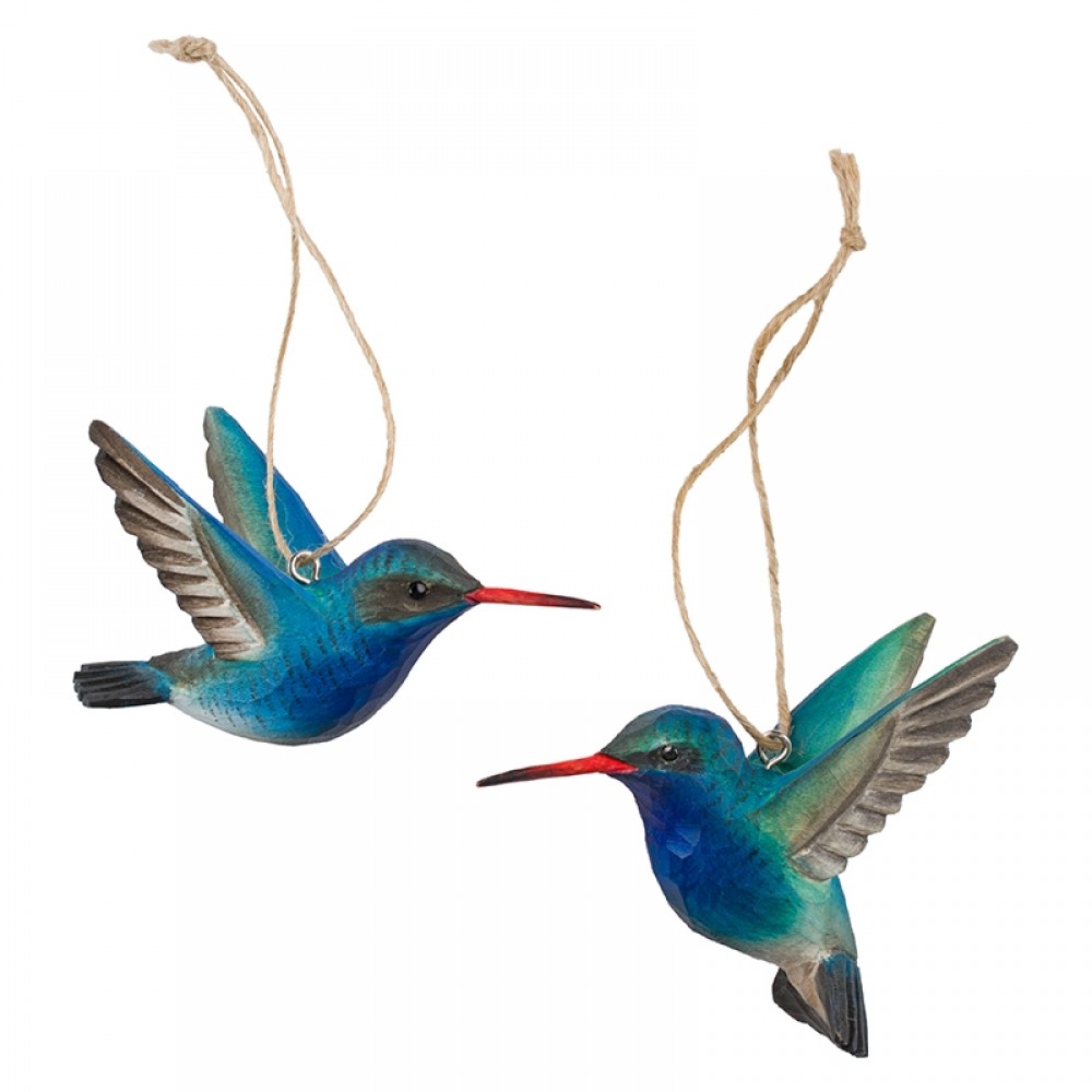 DecoBird - 2 stk Mexicansk Brednæbskolibri