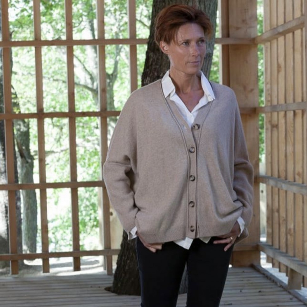 Gorridsen - Juno cardigan stone (S/M)