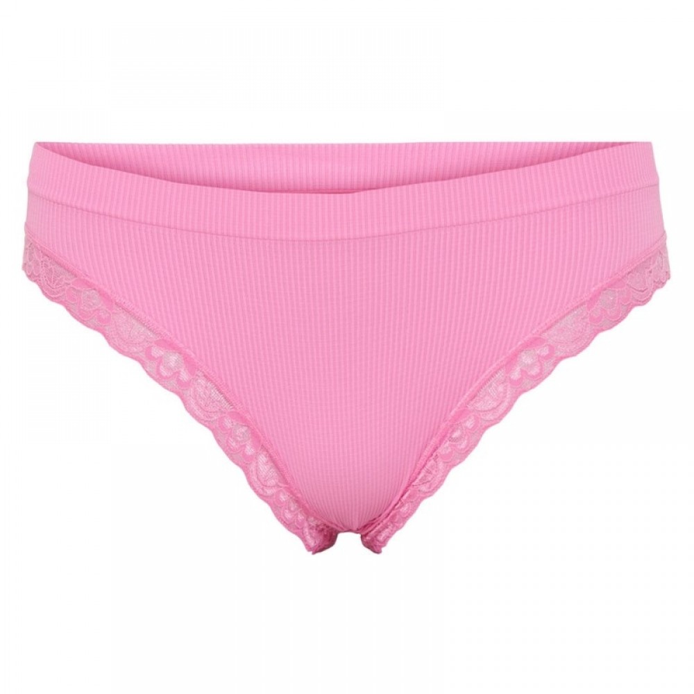 Feline rib trusse m/ blonde - Macaron