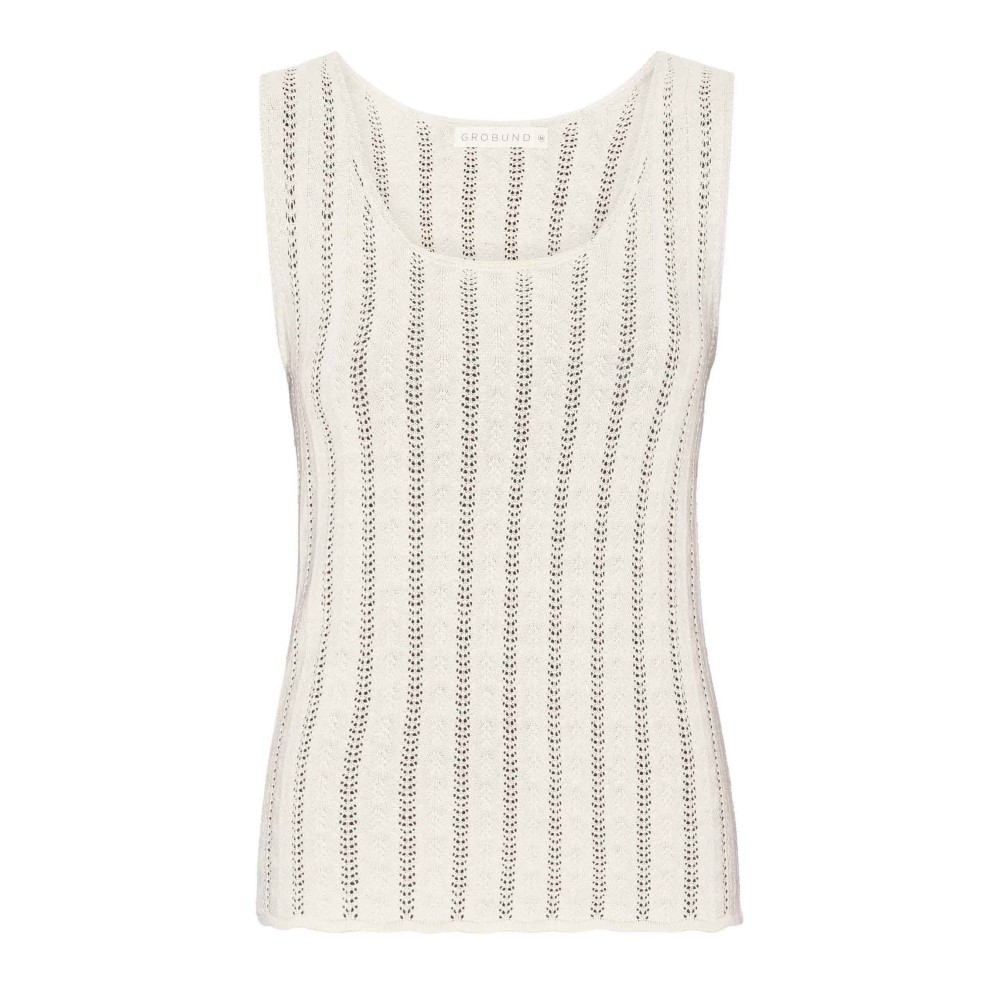 Grobund - Aase strik top beige